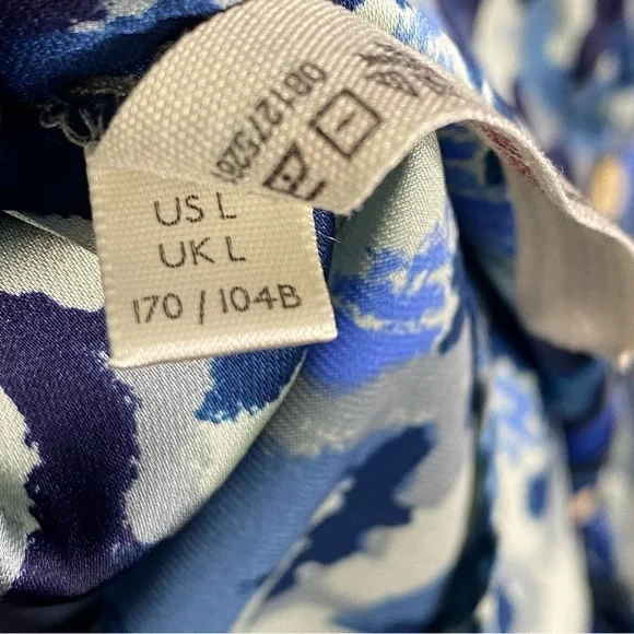 Free People - Goddess Sleep Shirt - Blue Print Large - Picture 8 of 10